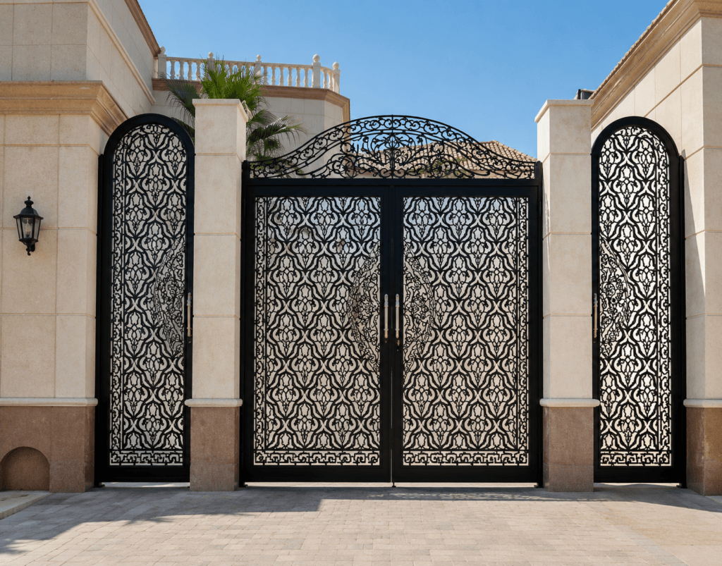 Custom iron work and gate fabrication by Haddad Muzallat in Kuwait